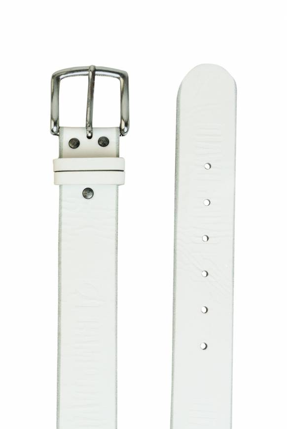 Soccx Gürtel mit Used-Optik white Fabrikverkauf