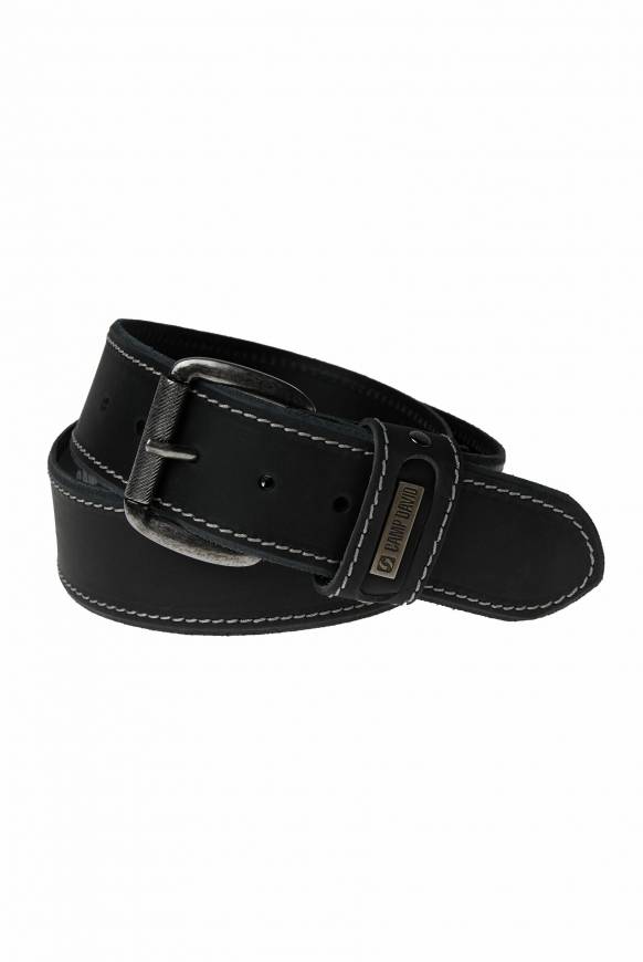 Soccx Ledergürtel black Kostenloser Versand