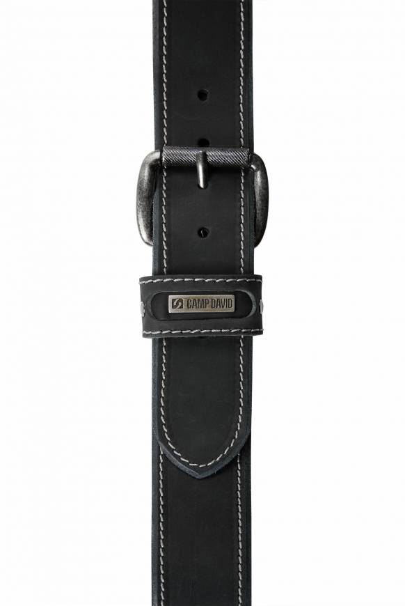 Soccx Ledergürtel black Kostenloser Versand