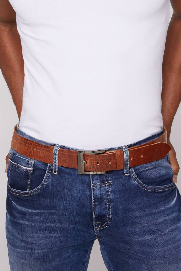 Soccx Gürtel mit Dornschließe brown Fabrik Onlineshop