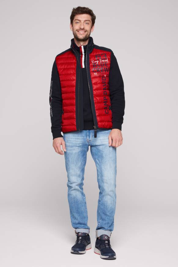 Soccx Leichte Steppweste mit Softshell-Details royal red 4XL Preisnachlass