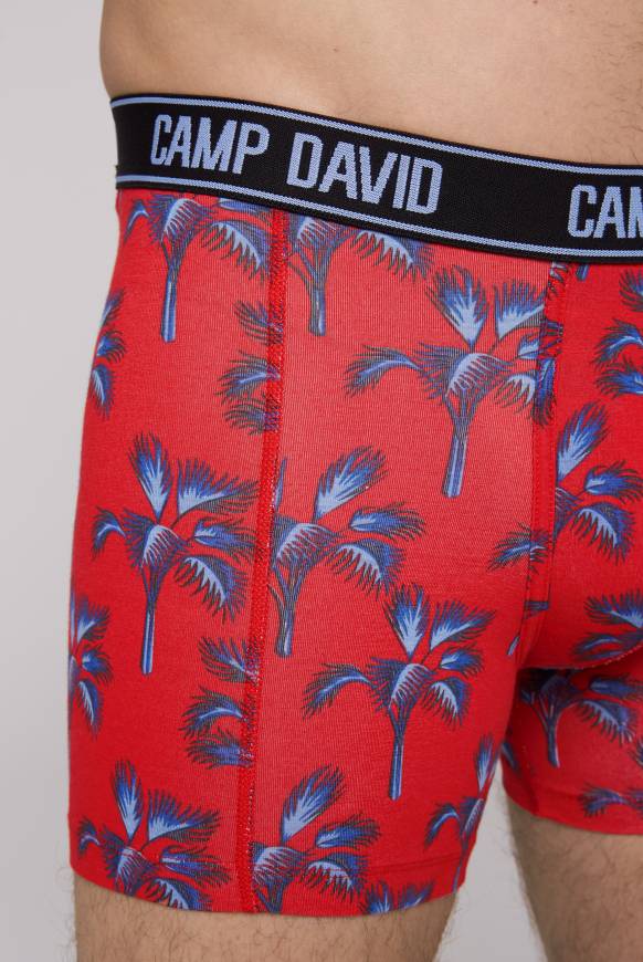 Soccx Boxershorts mit All Over Print, 2er-Pack surf grey / red Weihnachtsangebot