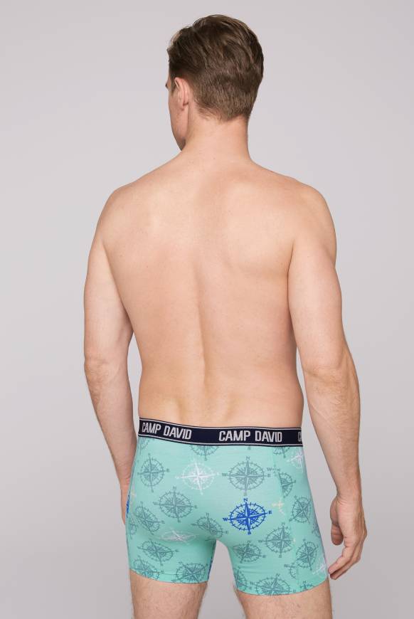 Soccx Boxershorts mit All Over Print, 2er-Pack blue navy / sun aqua Muttertagsangebot