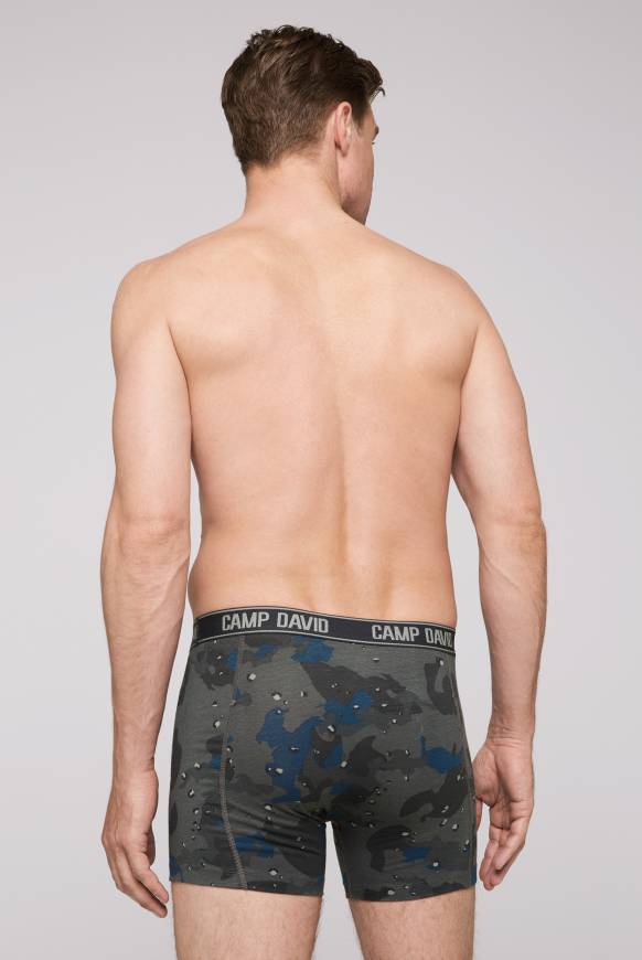 Soccx Boxershorts mit All Over Print, 2er-Pack light blue / anthra Jubiläumsangebot