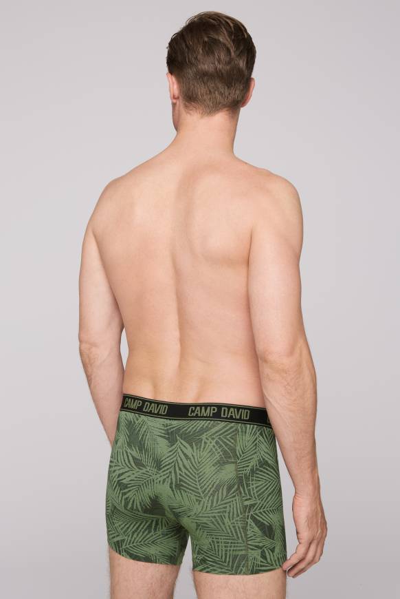Soccx Boxershorts mit All Over Print, 2er-Pack khaki / sky blue Lagerräumung