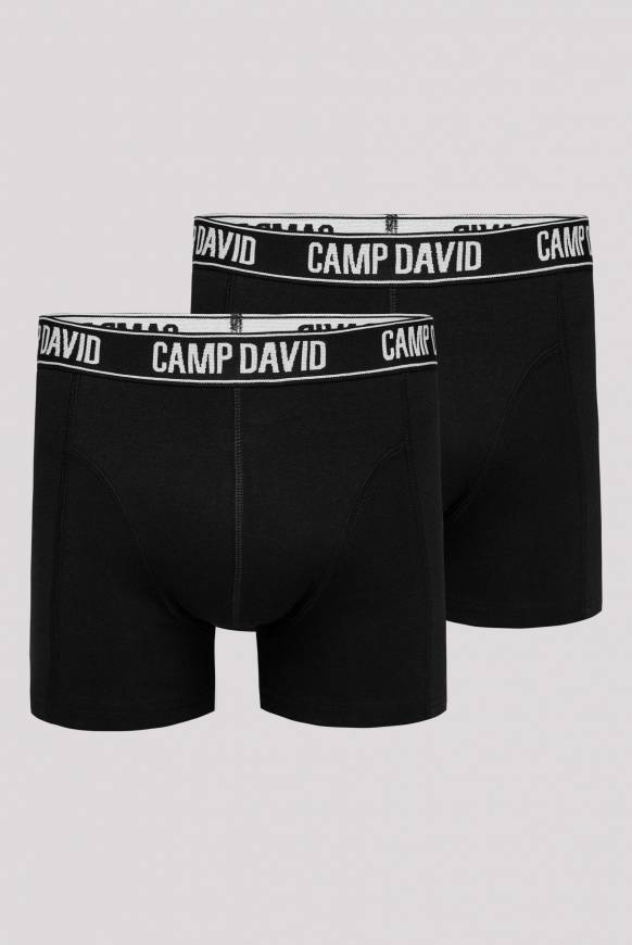 Soccx Boxershorts mit Logo-Bund, 2er-Pack black / black Top Angebot