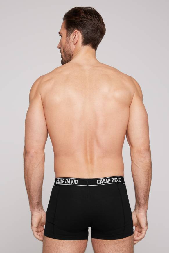 Soccx Boxershorts mit Logo-Bund, 2er-Pack black / black Top Angebot