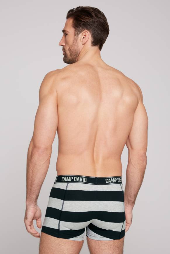Soccx Boxershorts mit Logo-Bund, 2er-Pack greymel.uni/greymel.navy str Online Outlet