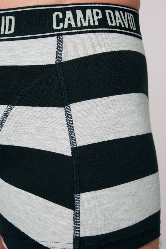 Soccx Boxershorts mit Logo-Bund, 2er-Pack greymel.uni/greymel.navy str Online Outlet