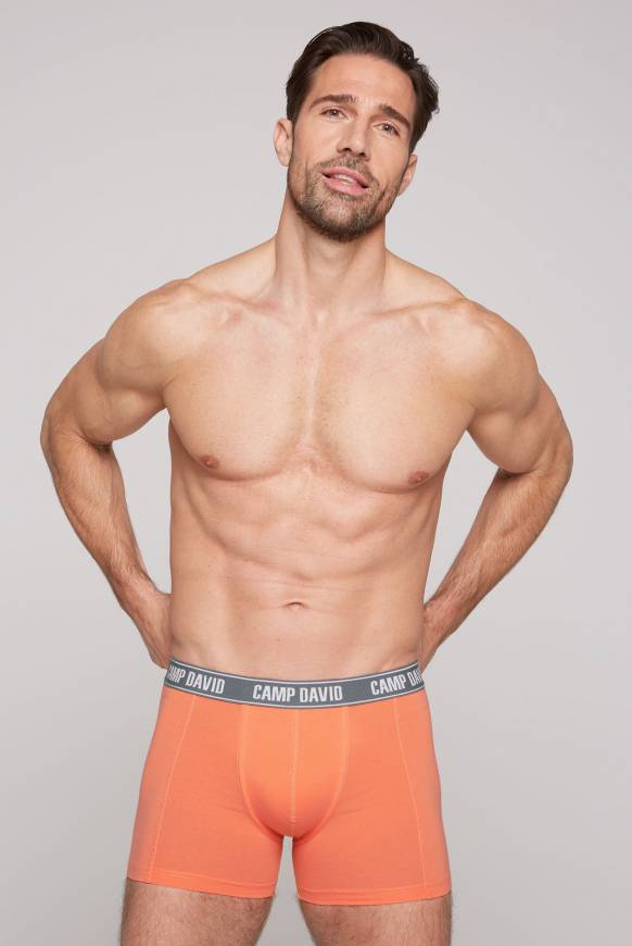 Soccx Boxershorts mit Logo-Bund sunset neon Räumungsverkauf