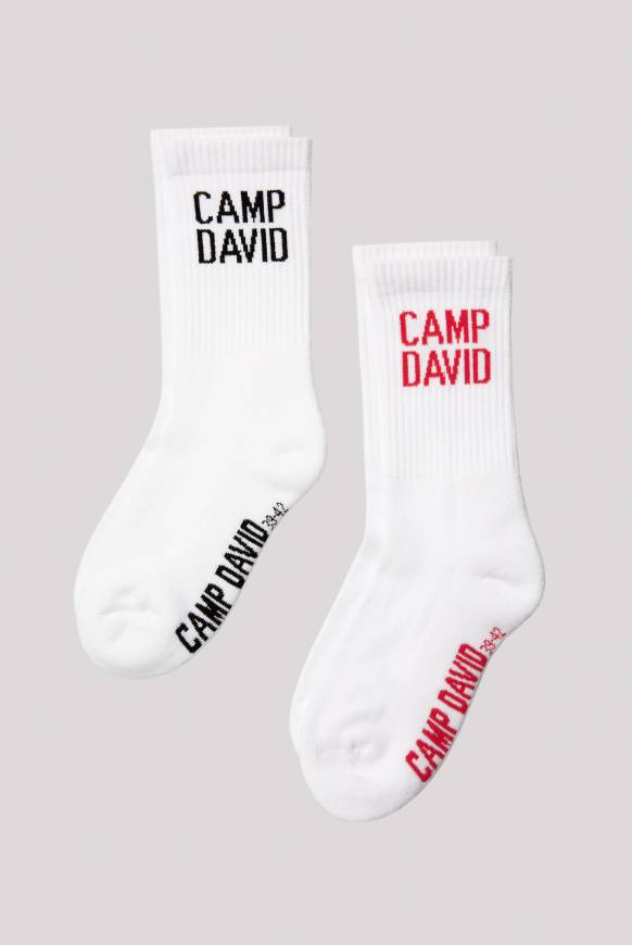 Soccx Tennissocken mit Logo im Doppelpack opticwhite Nur noch ein Tag übrig