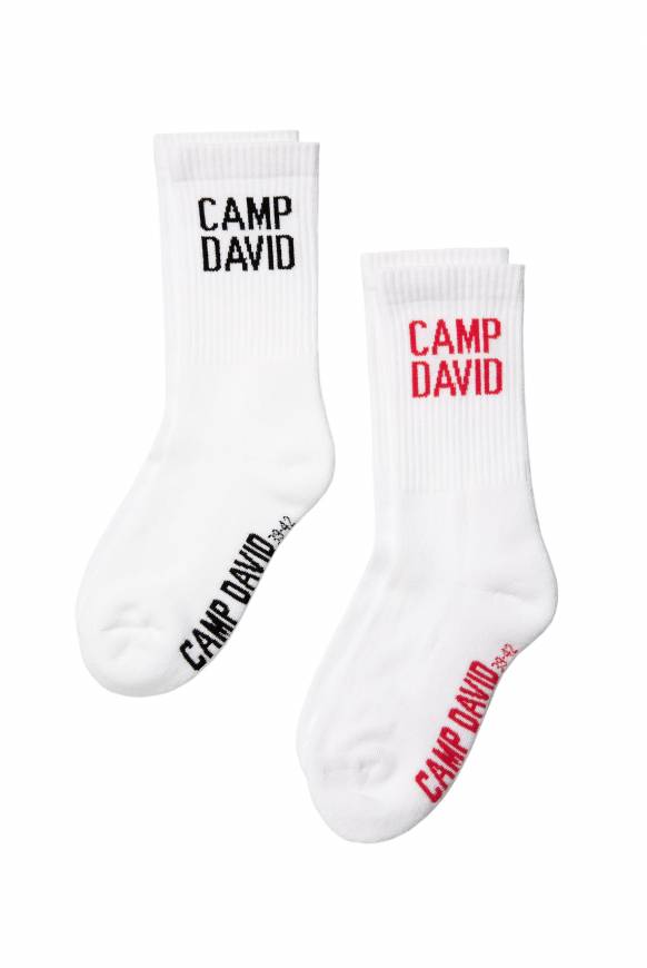 Soccx Tennissocken mit Logo im Doppelpack opticwhite Nur noch ein Tag übrig