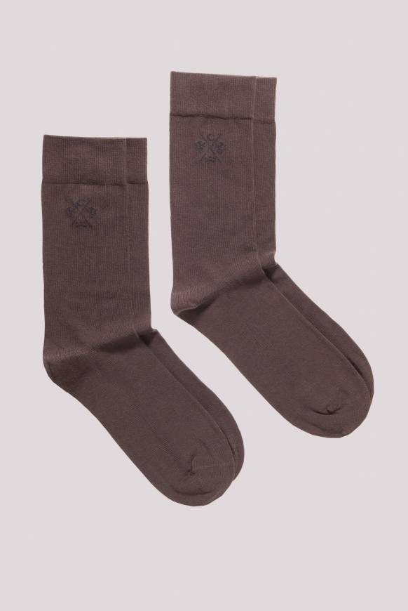 Soccx Strümpfe 2er-Set brown / brown 39 Super Rabatt