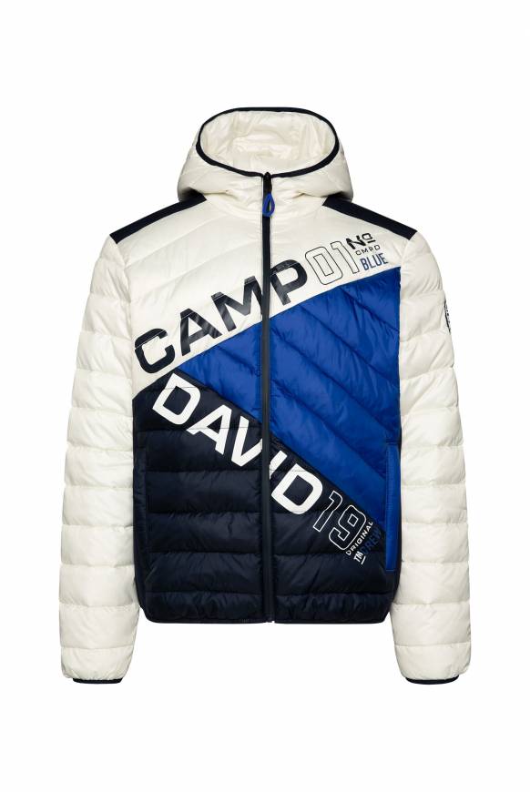Soccx Steppjacke mit Colour-Blocking und Rücken-Print kitt 50% Rabatt mit kostenlosem Versand