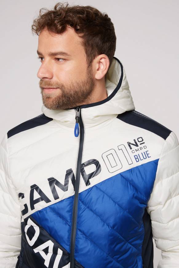 Soccx Steppjacke mit Colour-Blocking und Rücken-Print kitt 50% Rabatt mit kostenlosem Versand