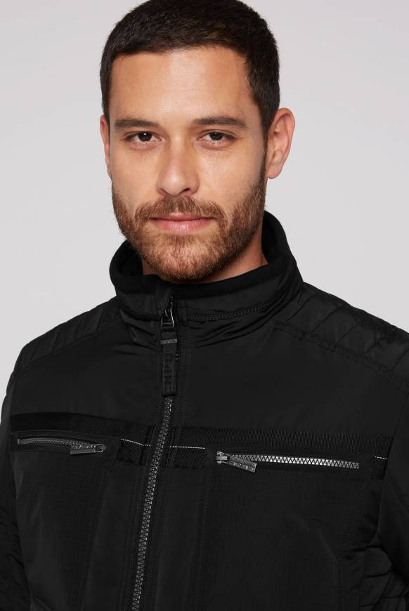Soccx Winterjacke im Biker-Design black Clearance-Verkauf