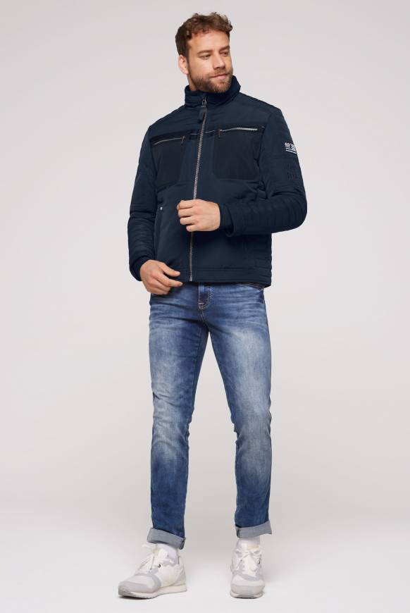Soccx Winterjacke im Biker-Design blue navy Kostenloser Versand international