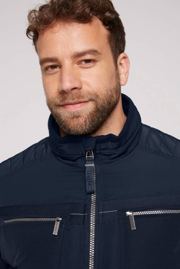 Soccx Winterjacke im Biker-Design blue navy Kostenloser Versand international