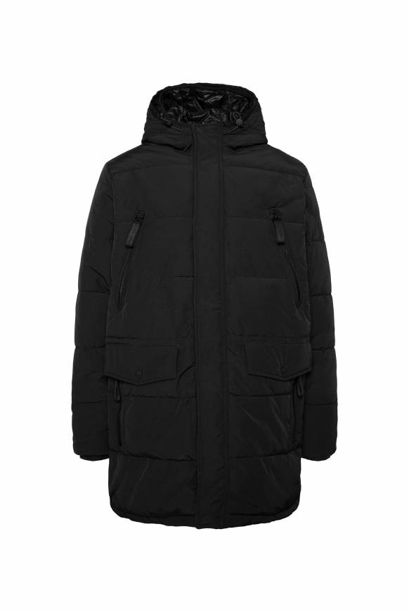 Soccx Stepp-Parka mit Kapuzen-Layering black Black Friday Preise