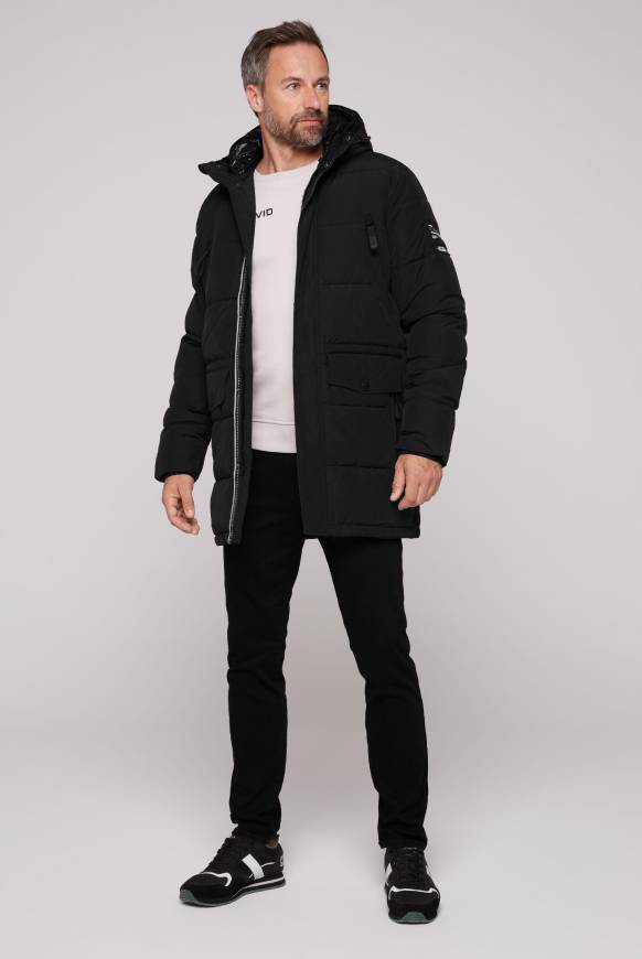 Soccx Stepp-Parka mit Kapuzen-Layering black Black Friday Preise