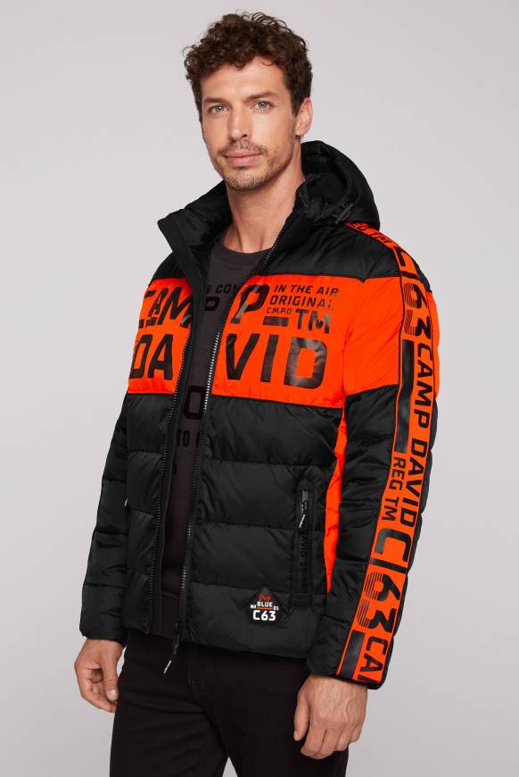 Soccx Winterjacke mit Colour-Blocking und Logo-Design black Online