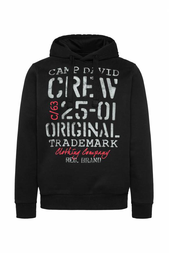 Soccx Kapuzensweatshirt mit Used Print black Sonderangebot