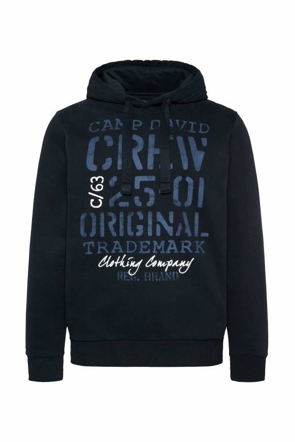 Soccx Kapuzensweatshirt mit Used Print blue navy Rabatt