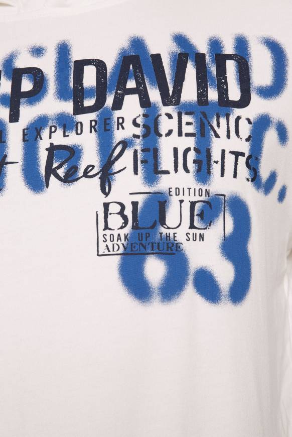 Soccx Hoodie mit Spray-Effekt-Artwork ivory Preisnachlass