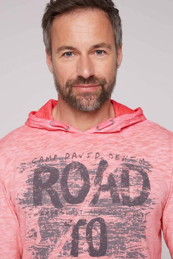 Soccx Langarmshirt mit Kapuze und Vintage Print sunrise Cyber Monday