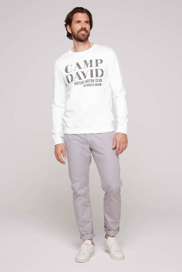 Soccx Sweatshirt mit Vintage Print opticwhite Osterangebot