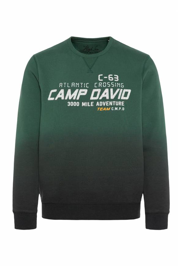Soccx Sweatshirt Dip Dye mit Puff-Print dark green Valentinstagsangebot