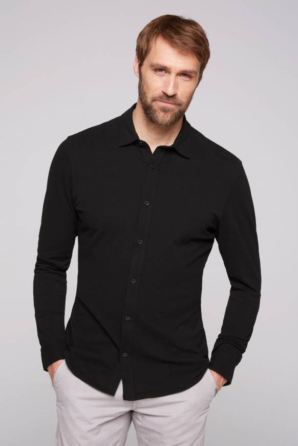 Soccx Oxford Langarmhemd black Neuheiten