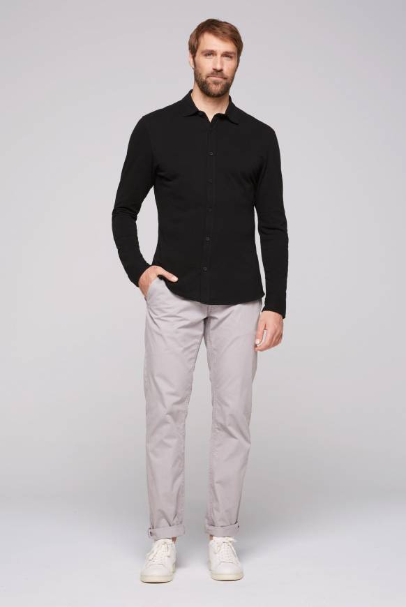 Soccx Oxford Langarmhemd black Neuheiten