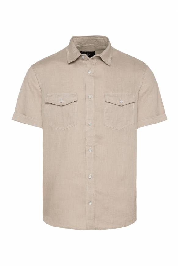 Soccx Leinenhemd mit Klappentaschen cappuccino S Bestseller