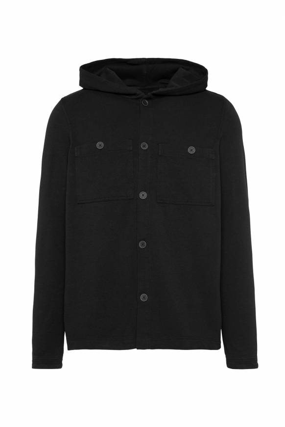 Soccx Overshirt mit Kapuze und Brusttaschen black Saisonale Angebote