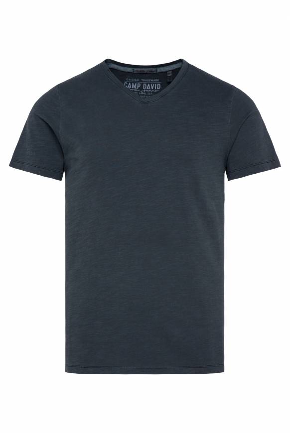 Soccx Basic T-Shirt mit V-Ausschnitt absolute blue Begrenzte Freigabe