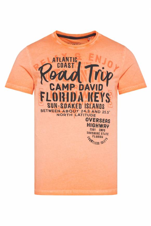 Soccx T-Shirt mit Puff-Print sunshine orange S Zeitbegrenzte Promotion