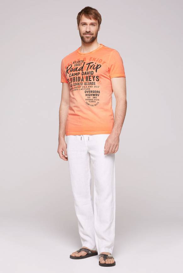 Soccx T-Shirt mit Puff-Print sunshine orange S Zeitbegrenzte Promotion