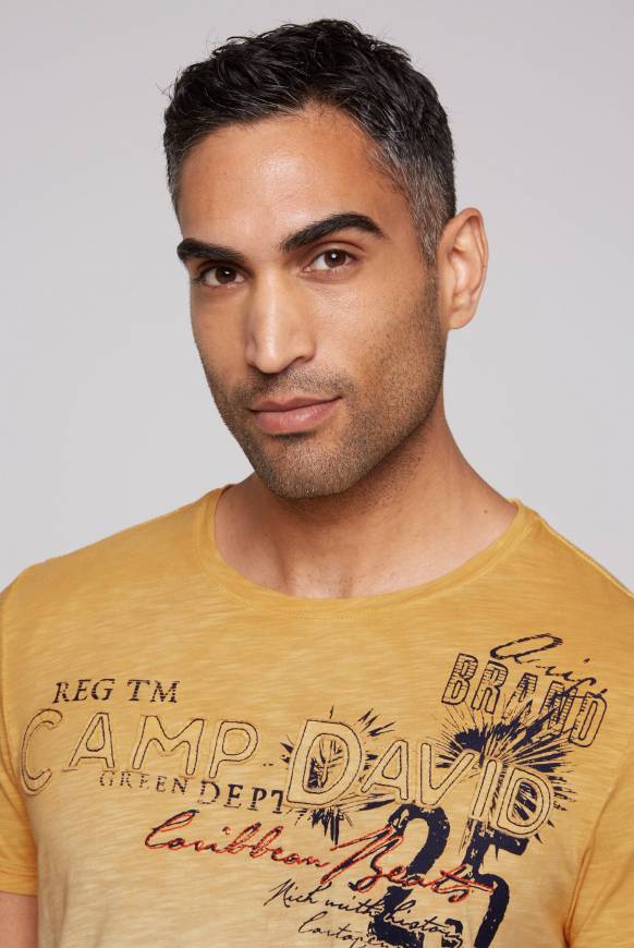 Soccx Dip Dye T-Shirt mit Artwork warm sun S Bis zu 55% Rabatt