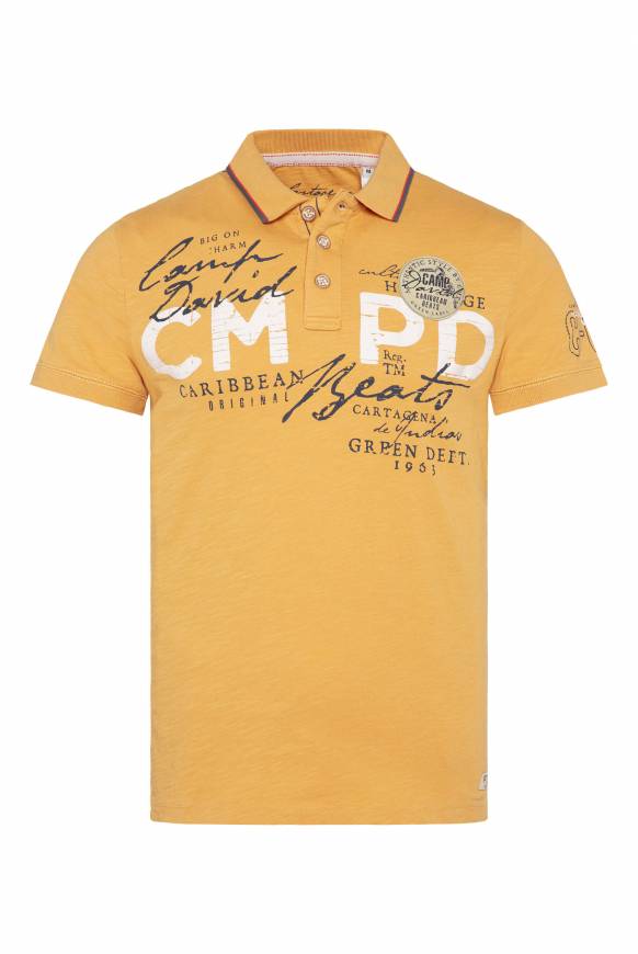 Soccx Poloshirt mit Puff-Print-Details warm sun Outlet