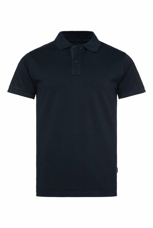 Soccx Basic Pikee-Polo mit Trikotkragen blue navy im Angebot