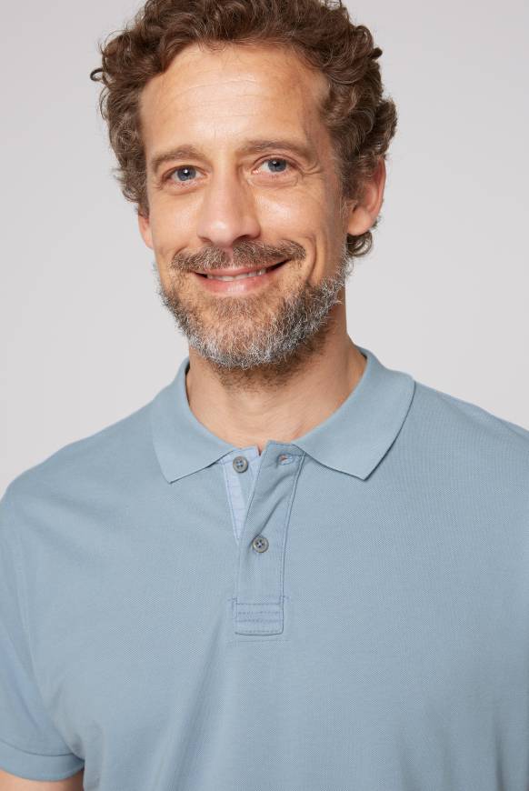 Soccx Basic Pikee-Polo mit Trikotkragen new blue Schlussverkauf