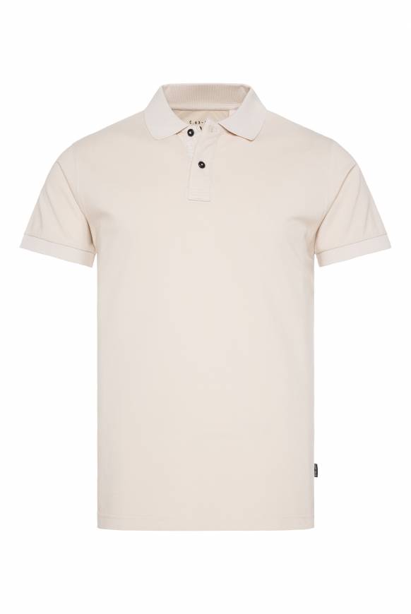 Soccx Basic Pikee-Polo mit Trikotkragen light cappuccino Fabrikverkauf