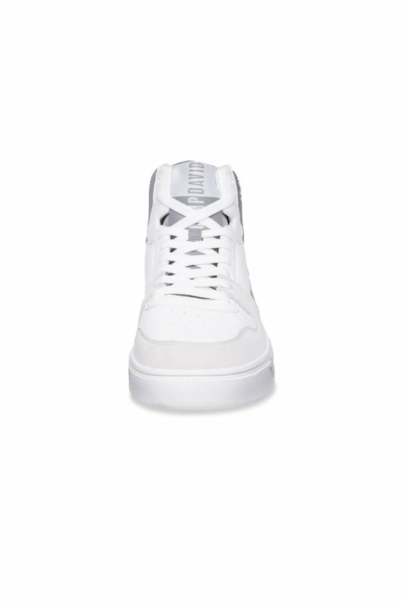 Soccx Hightop Sneaker im Materialmix mit Rubber Logos white Großer Ausverkauf