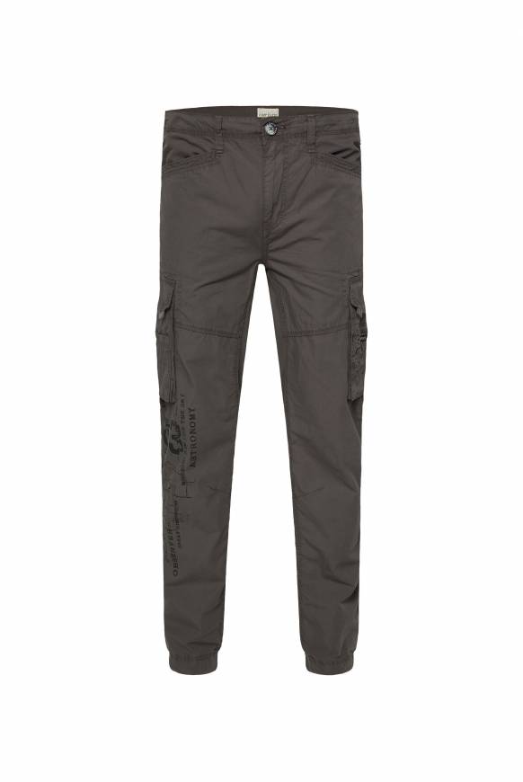 Soccx Leichte Cargohose mit Label Prints mud Muttertagsangebot