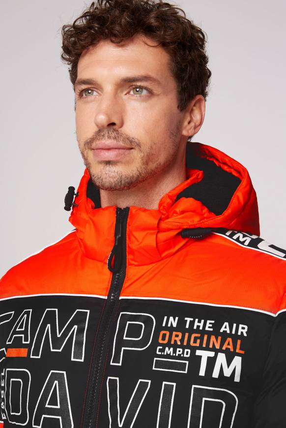 Soccx Winterjacke mit Colour-Blocking und Logo-Design signal orange Bis zu 55% Rabatt