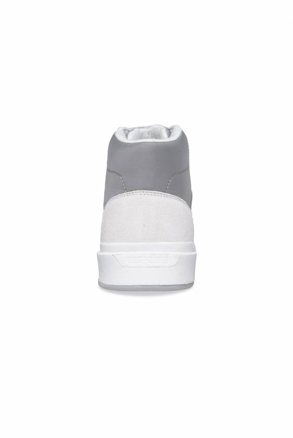 Soccx Hightop Sneaker im Materialmix mit Rubber Logos white Fabrikladen