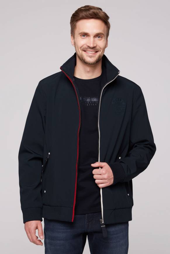 Soccx Softshelljacke im Blouson-Stil mit Artworks blue navy Rabatte dieses Monats