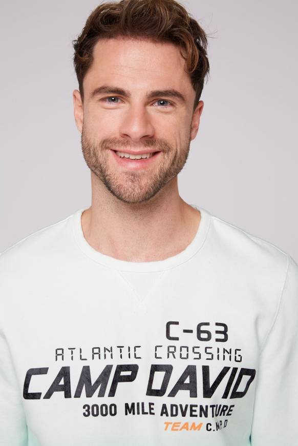 Soccx Sweatshirt Dip Dye mit Puff-Print ivory Bis zu 60% Rabatt