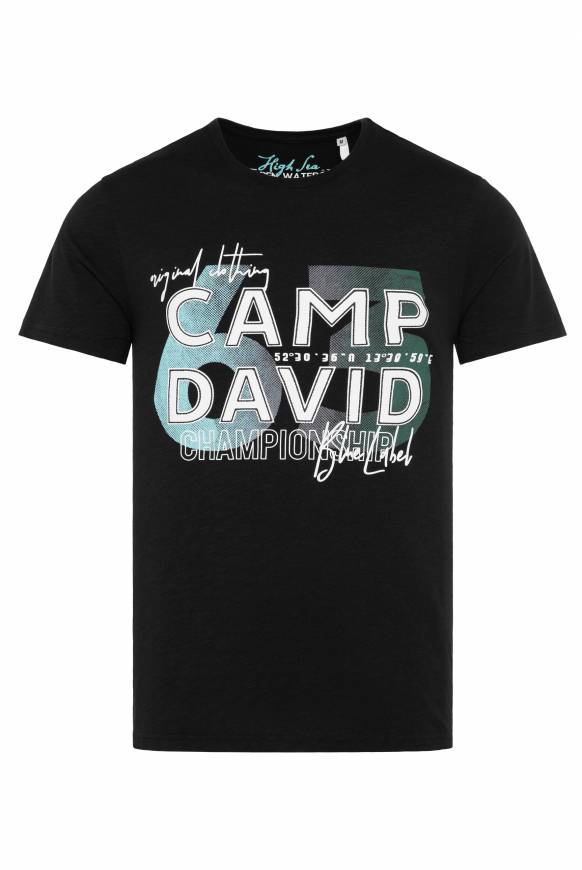 Soccx T-Shirt mit Rubber Print black M Discount Store für neue Produkte
